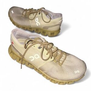 Unisex/Women's On Cloud X Running Athletic Shoes Size 7.5 Glade/Citron Yellow